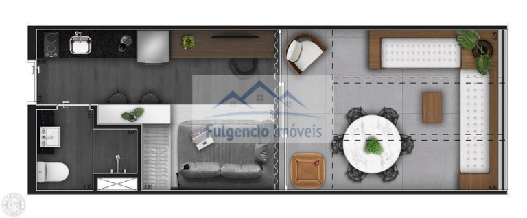 Imagem Imóvel com 1 Quarto à Venda, 30 m² em Moema - São Paulo