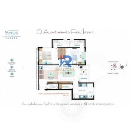 Imagem Apartamento com 2 Quartos à Venda, 60 m² em Santo Agostinho - Belo Horizonte