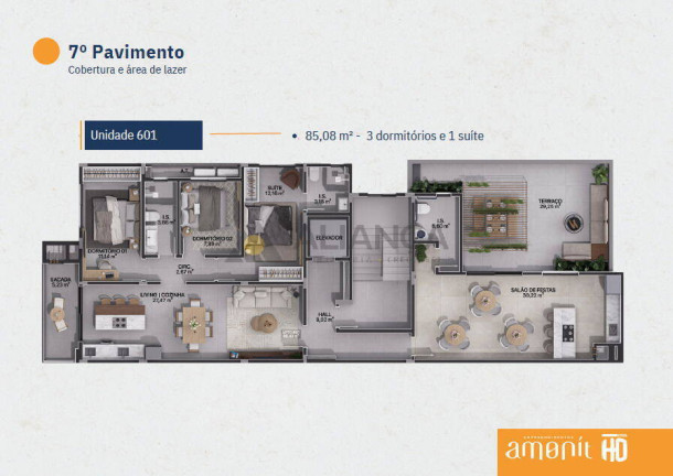 Imagem Apartamento com 2 Quartos à Venda, 70 m² em Gravatá - Navegantes Imagem Apartamento com 2 Quartos à Venda, 70 m² em Gravatá - Navegantes