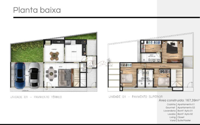 Imagem Sobrado com 3 Quartos à Venda, 140 m² em Carandá Bosque - Campo Grande