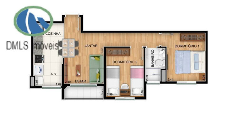 Imagem Apartamento com 2 Quartos à Venda, 46 m² em Jardim Luciana - Franco Da Rocha Imagem Apartamento com 2 Quartos à Venda, 46 m² em Jardim Luciana - Franco Da Rocha