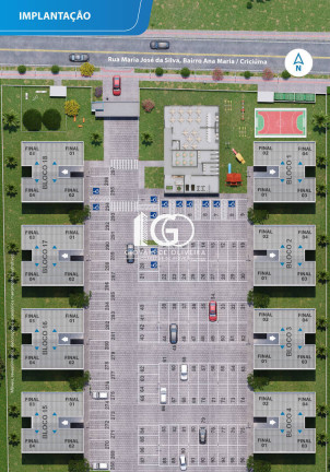 Imagem Apartamento com 2 Quartos à Venda, 45 m² em Ana Maria - Criciúma Imagem Apartamento com 2 Quartos à Venda, 45 m² em Ana Maria - Criciúma