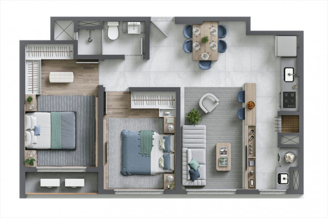 Imagem Imóvel com 2 Quartos à Venda, 61 m² em São João - Itajaí Imagem Imóvel com 2 Quartos à Venda, 61 m² em São João - Itajaí