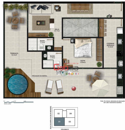 Imagem Apartamento com 1 Quarto à Venda, 60 m² em Braga - Cabo Frio Imagem Apartamento com 1 Quarto à Venda, 60 m² em Braga - Cabo Frio