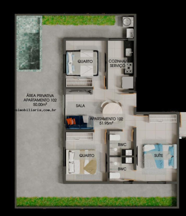 Imagem Apartamento com 2 Quartos à Venda, 47 m² em Bessa - João Pessoa Imagem Apartamento com 2 Quartos à Venda, 47 m² em Bessa - João Pessoa
