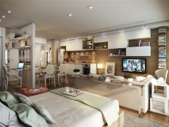 Imagem Apartamento com 1 Quarto à Venda, 53 m² em Brooklin Paulista - São Paulo Imagem Apartamento com 1 Quarto à Venda, 53 m² em Brooklin Paulista - São Paulo