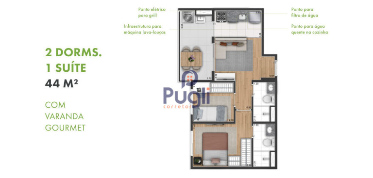 Imagem Apartamento com 2 Quartos à Venda, 36 m² em Vila Nair - São Paulo