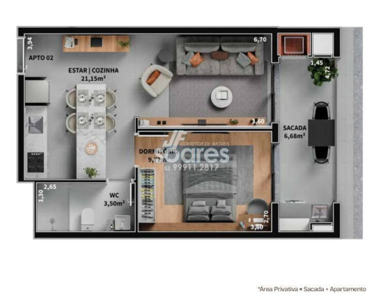 Imagem Apartamento com 1 Quarto à Venda, 49 m² em Centro - Pelotas Imagem Apartamento com 1 Quarto à Venda, 49 m² em Centro - Pelotas