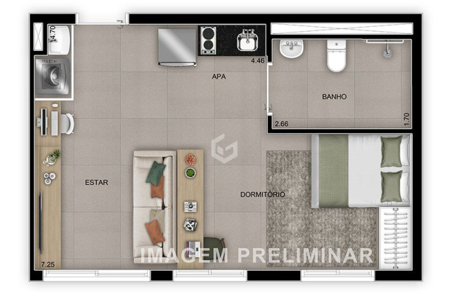 Imagem Apartamento com 1 Quarto à Venda, 25 m² em Mooca - São Paulo Imagem Apartamento com 1 Quarto à Venda, 25 m² em Mooca - São Paulo