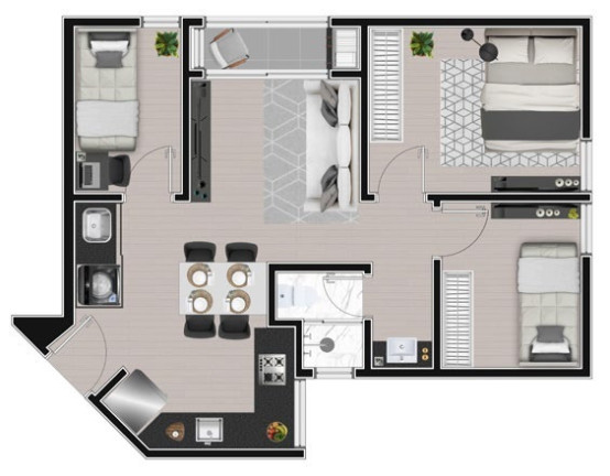 Imagem Apartamento com 2 Quartos à Venda, 355 m² em Ecoville - Curitiba Imagem Apartamento com 2 Quartos à Venda, 355 m² em Ecoville - Curitiba