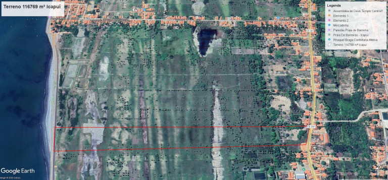 Imagem Terreno à Venda, 116.769 m² em Gamboa - Icapuí Imagem Terreno à Venda, 116.769 m² em Gamboa - Icapuí