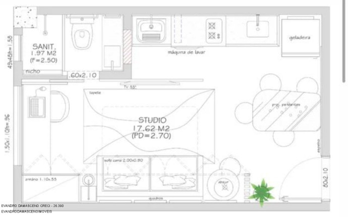 Imagem Imóvel com 1 Quarto à Venda, 20 m² em Buraquinho - Lauro De Freitas