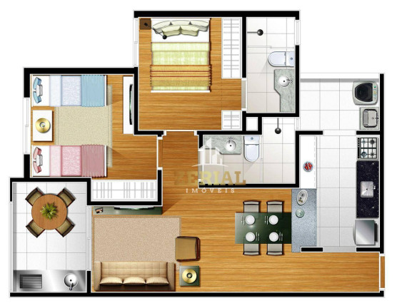 Imagem Apartamento com 2 Quartos à Venda, 60 m² em Campestre - Santo André Imagem Apartamento com 2 Quartos à Venda, 60 m² em Campestre - Santo André