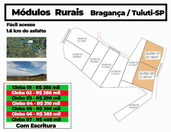 Imagem Terreno à Venda, 21.000 m² em Tuiuti Imagem Terreno à Venda, 21.000 m² em Tuiuti