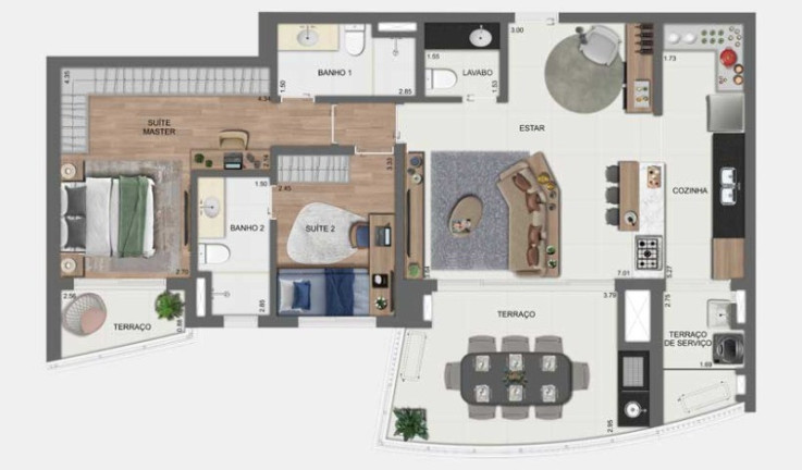 Imagem Imóvel com 3 Quartos à Venda, 107 m² em Brooklin - São Paulo Imagem Imóvel com 3 Quartos à Venda, 107 m² em Brooklin - São Paulo