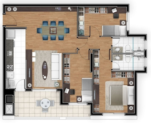 Imagem Apartamento com 3 Quartos à Venda, 94 m² em água Verde - Curitiba