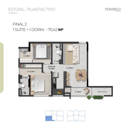 Imagem Apartamento com 2 Quartos à Venda, 68 m² em Tabuleiro (monte Alegre) - Camboriú