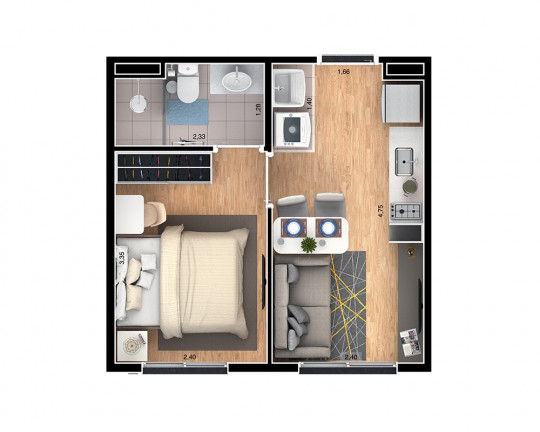 Imagem Imóvel com 2 Quartos à Venda, 35 m² em Brás - São Paulo Imagem Imóvel com 2 Quartos à Venda, 35 m² em Brás - São Paulo