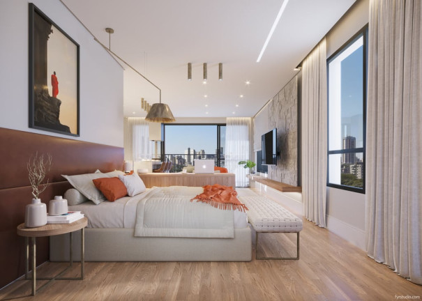 Imagem Apartamento com 1 Quarto à Venda, 48 m² em Batel - Curitiba