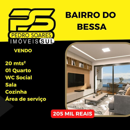 Flat com 1 Quarto à Venda, 19 m² em Bessa - João Pessoa