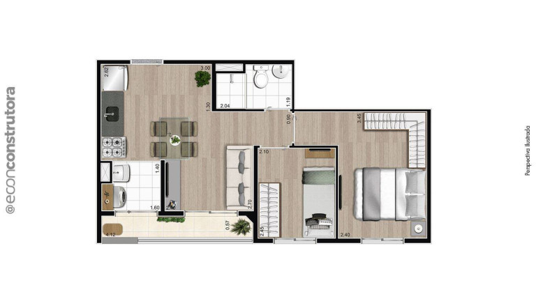 Apartamento com 2 Quartos à Venda, 40 m² em Pedreira - São Paulo