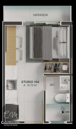 Imagem Apartamento com 1 Quarto à Venda, 36 m² em Aeroclube - João Pessoa Imagem Apartamento com 1 Quarto à Venda, 36 m² em Aeroclube - João Pessoa
