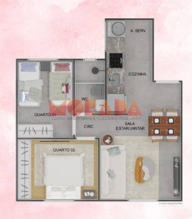Imagem Apartamento com 2 Quartos à Venda, 45 m² em Papagaio - Feira De Santana Imagem Apartamento com 2 Quartos à Venda, 45 m² em Papagaio - Feira De Santana