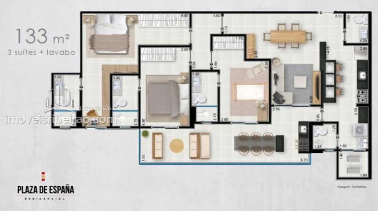 Imagem Apartamento com 3 Quartos à Venda, 144 m² em Nova Aliança - Ribeirão Preto Imagem Apartamento com 3 Quartos à Venda, 144 m² em Nova Aliança - Ribeirão Preto