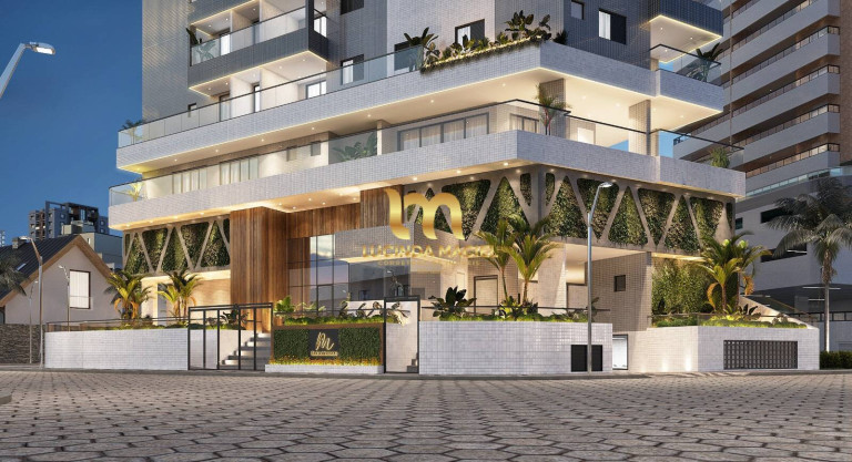 Imagem Apartamento com 2 Quartos à Venda, 67 m² em Guilhermina - Praia Grande