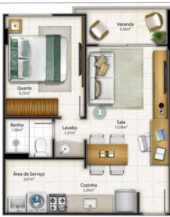 Imagem Apartamento com 1 Quarto à Venda, 40 m² em Mata Da Praia - Vitória Imagem Apartamento com 1 Quarto à Venda, 40 m² em Mata Da Praia - Vitória