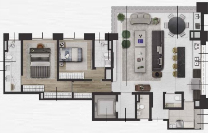 Imagem Apartamento com 3 Quartos à Venda, 206 m² em Itaim Bibi - São Paulo Imagem Apartamento com 3 Quartos à Venda, 206 m² em Itaim Bibi - São Paulo
