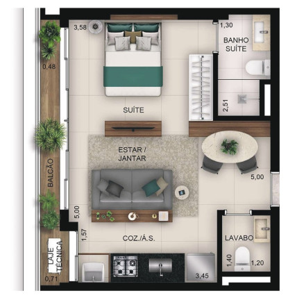 Imagem Apartamento com 1 Quarto à Venda, 83 m² em Setor Bueno - Goiânia Imagem Apartamento com 1 Quarto à Venda, 83 m² em Setor Bueno - Goiânia
