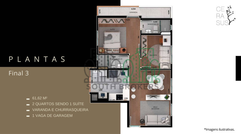 Imagem Apartamento com 2 Quartos à Venda, 34 m² em Boa Vista - Curitiba Imagem Apartamento com 2 Quartos à Venda, 34 m² em Boa Vista - Curitiba