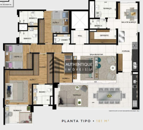 Imagem Apartamento com 4 Quartos à Venda, 181 m² em Brooklin - São Paulo Imagem Apartamento com 4 Quartos à Venda, 181 m² em Brooklin - São Paulo
