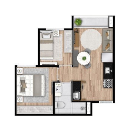 Imagem Apartamento com 2 Quartos à Venda, 35 m² em Ipiranga - São Paulo