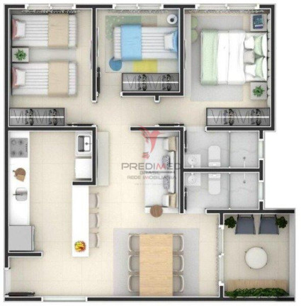 Imagem Apartamento com 2 Quartos à Venda, 54 m² em Portal Do Sol - João Pessoa Imagem Apartamento com 2 Quartos à Venda, 54 m² em Portal Do Sol - João Pessoa