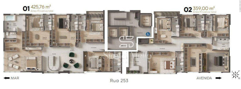 Imagem Cobertura com 5 Quartos à Venda, 359 m² em Meia Praia - Itapema
