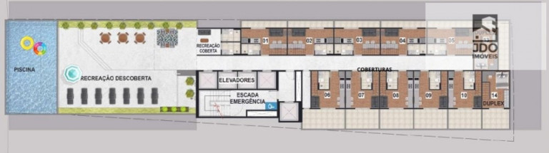 Imagem Cobertura com 1 Quarto à Venda, 30 m² em Portão - Curitiba Imagem Cobertura com 1 Quarto à Venda, 30 m² em Portão - Curitiba