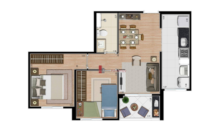 Imagem Apartamento com 2 Quartos à Venda, 48 m² em Vila Andrade - São Paulo Imagem Apartamento com 2 Quartos à Venda, 48 m² em Vila Andrade - São Paulo