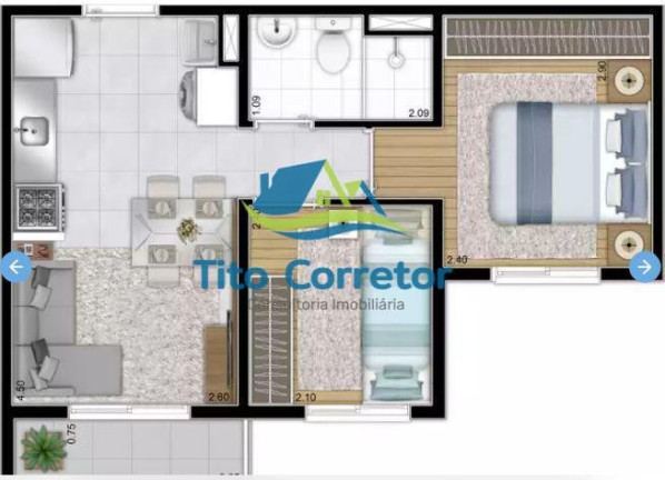 Imagem Apartamento com 1 Quarto à Venda,  em Cidade Patriarca - São Paulo
