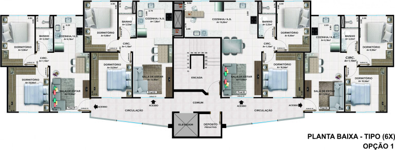 Imagem Apartamento com 2 Quartos à Venda, 49 m² em Petrópolis - Passo Fundo Imagem Apartamento com 2 Quartos à Venda, 49 m² em Petrópolis - Passo Fundo