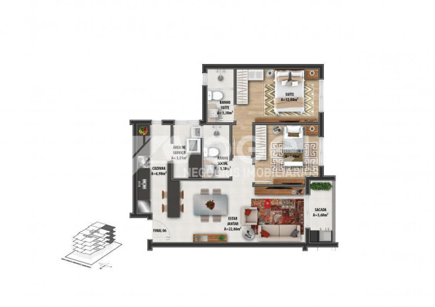 Imagem Apartamento com 2 Quartos à Venda, 85 m² em Rio Branco - Novo Hamburgo