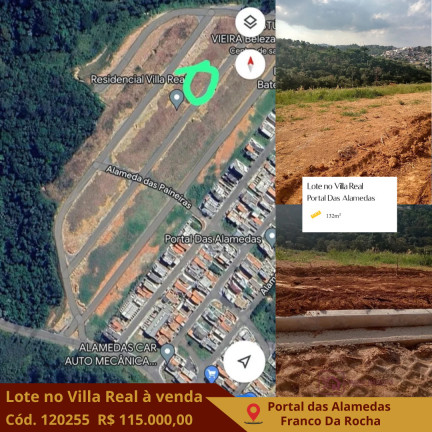 Imagem Terreno à Venda, 132 m² em Portal Das Alamedas - Franco Da Rocha