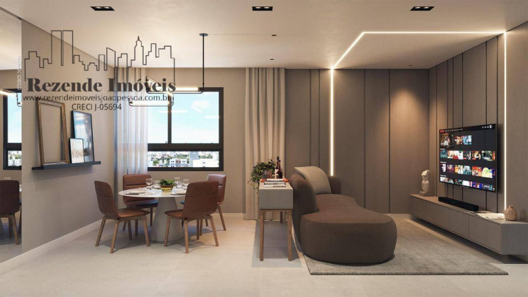 Imagem Apartamento com 2 Quartos à Venda, 53 m² em Bancários - João Pessoa