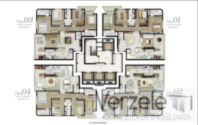 Imagem Apartamento com 4 Quartos à Venda, 141 m² em Centro - Balneário Camboriú