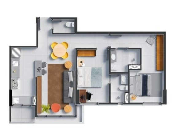 Imagem Imóvel com 3 Quartos à Venda, 94 m² em Sul (águas Claras) - Brasília