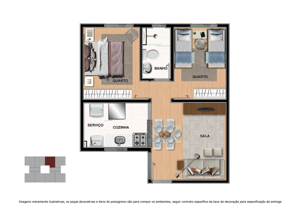 Imagem Apartamento com 2 Quartos à Venda, em Ribeirão Do Lipa - Cuiabá Imagem Apartamento com 2 Quartos à Venda, em Ribeirão Do Lipa - Cuiabá