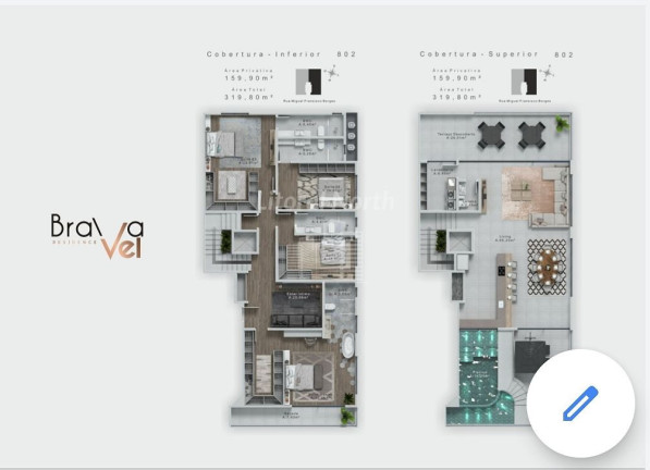 Imagem Apartamento com 2 Quartos à Venda, 109 m² em Praia Brava - Itajaí