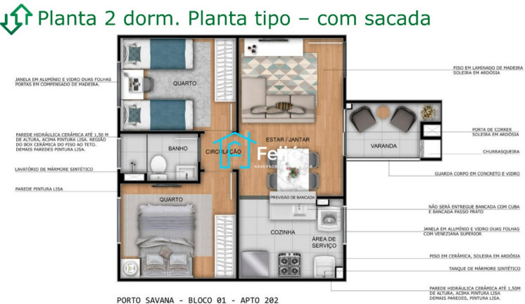 Imagem Apartamento com 2 Quartos à Venda, 38 m² em Central - Gravataí