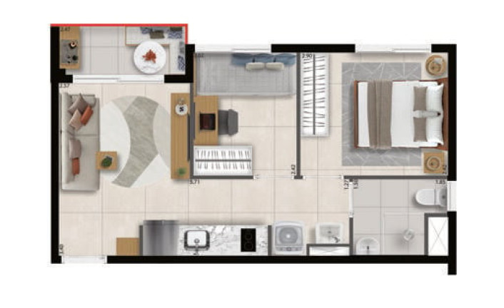 Imagem Apartamento com 2 Quartos à Venda, 33 m² em Perdizes - São Paulo Imagem Apartamento com 2 Quartos à Venda, 33 m² em Perdizes - São Paulo